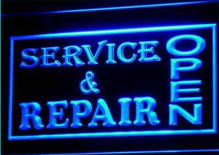 OPEN Service & Repair Shop Business Light Sign
